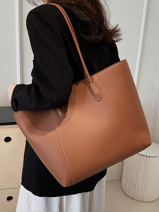 Free Shipping Cross-Border Best-Selling Versatile For Commuting, 2026 New Model, Large-Capacity Shoulder Tote Bag, Simple And Stylish Women's H