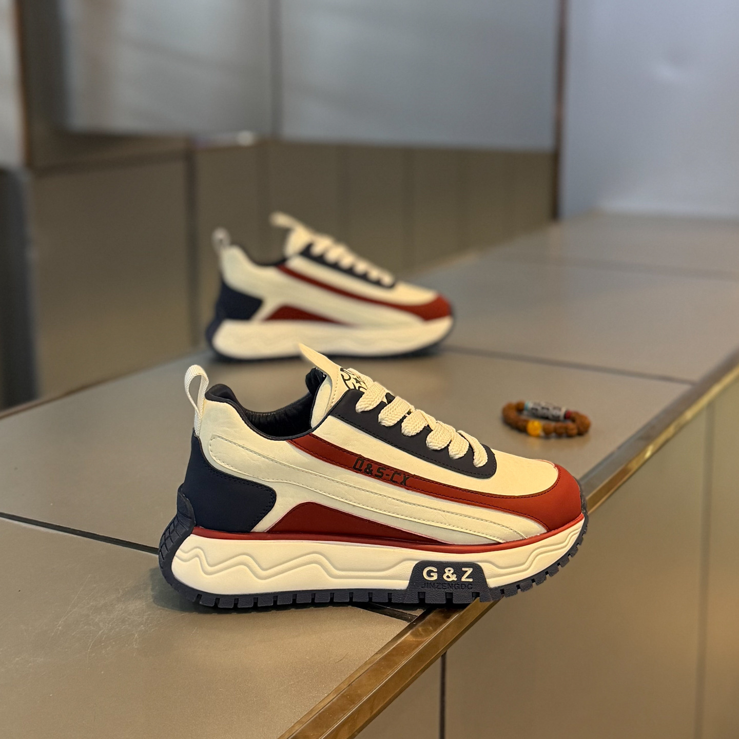 2025 Fall/Winter New Lace-Up Fashionable Versatile Thick-Soled Fleece-Lined Cotton Shoes, Popular Men's Shoes Seen on Designer shoes Internet C