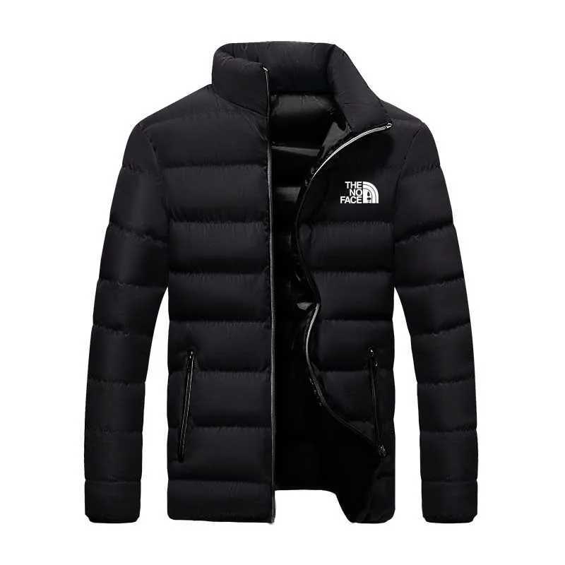 Winter New Thick Men Warm Parka Jackets Casual Men's Outwear Coats Solid Stand Collar Male Windbreak Cotton Padded Down Jacket Q260921