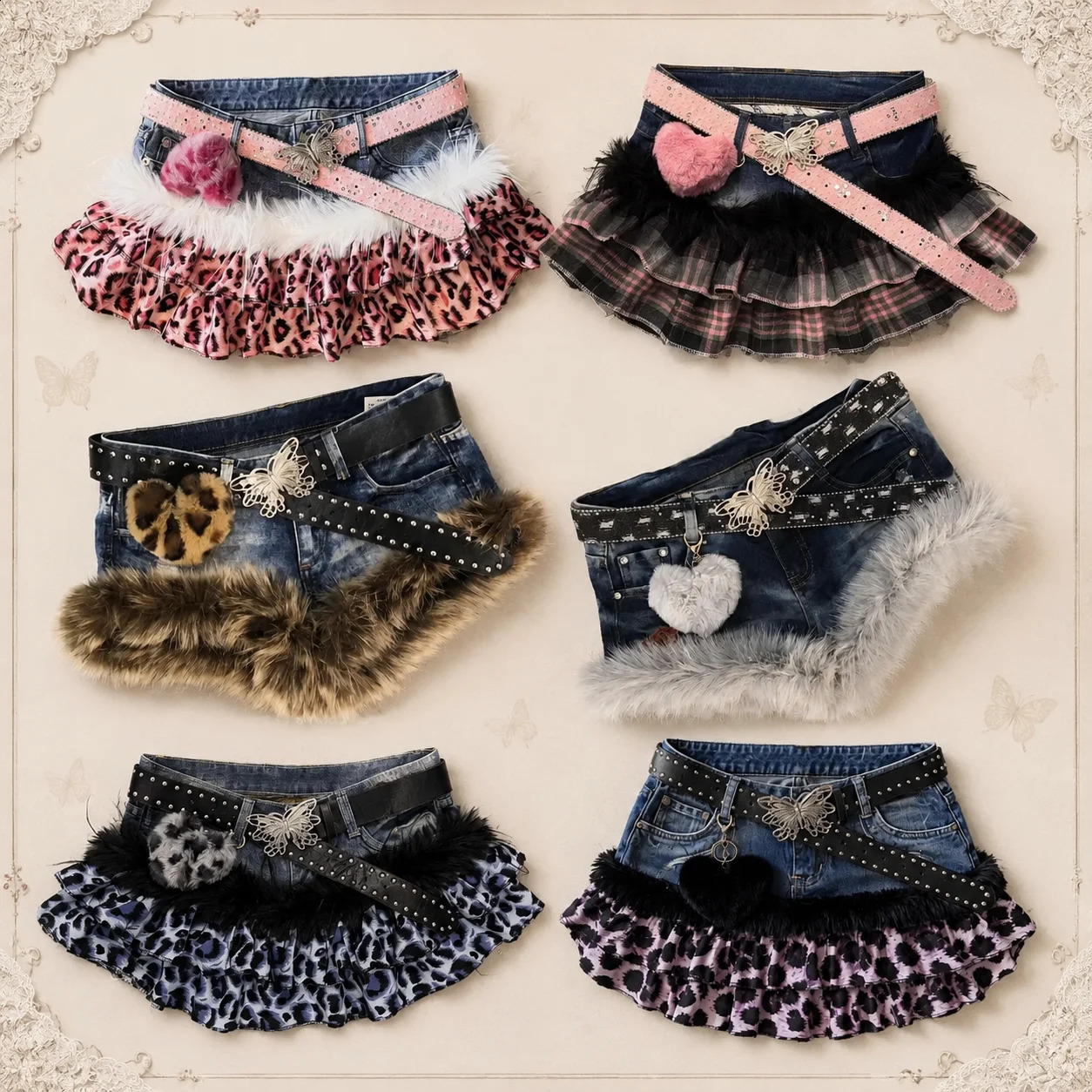 2026 American Vintage Mini Gonne Donna Casual Y2k Sottocultura Punk Retro Abbigliamento Party Sexy Slimjean per le ragazze 26921