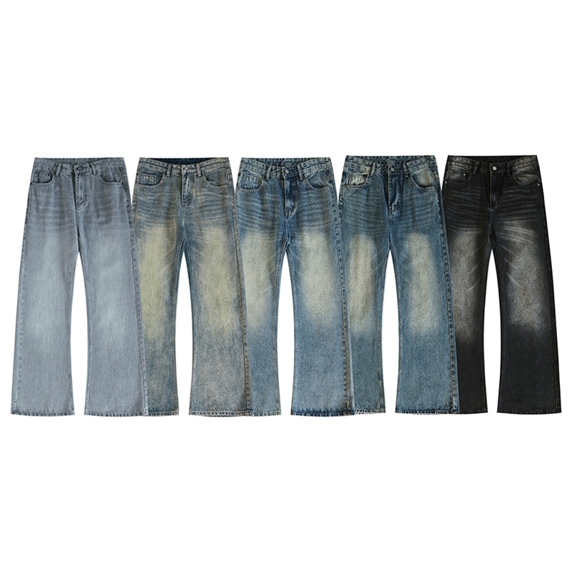 Autumn Street Men's Loose Micro-flared Pants Korean Style Hip-hop Y2K Whiskered Straight in 5 Colors 260920