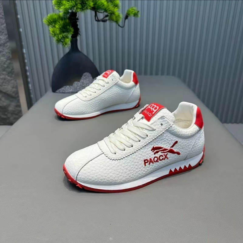 comfortable leather casual shoes for autumn and winter 2025, with plush lining. The designer shoes are warm and non slip, suitable for men's ca