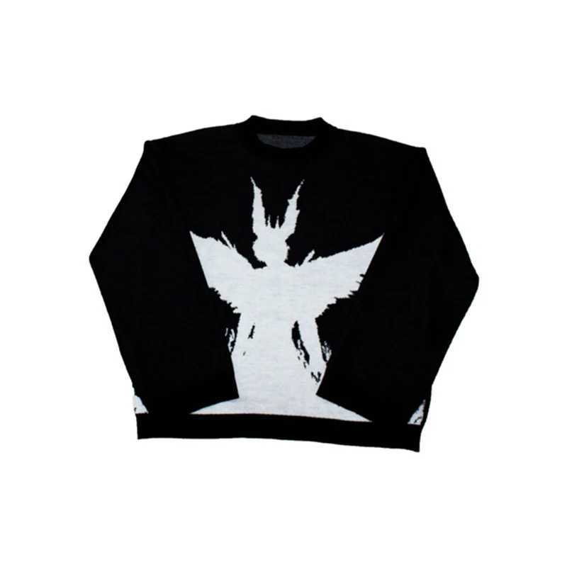 Knitwear Mens Women's Sweaters Harajuku Fashion Male Autumn Winter Loose Top Casual Streetwear Pullover Sweaters Vintage Clothe S260921Z0KN
