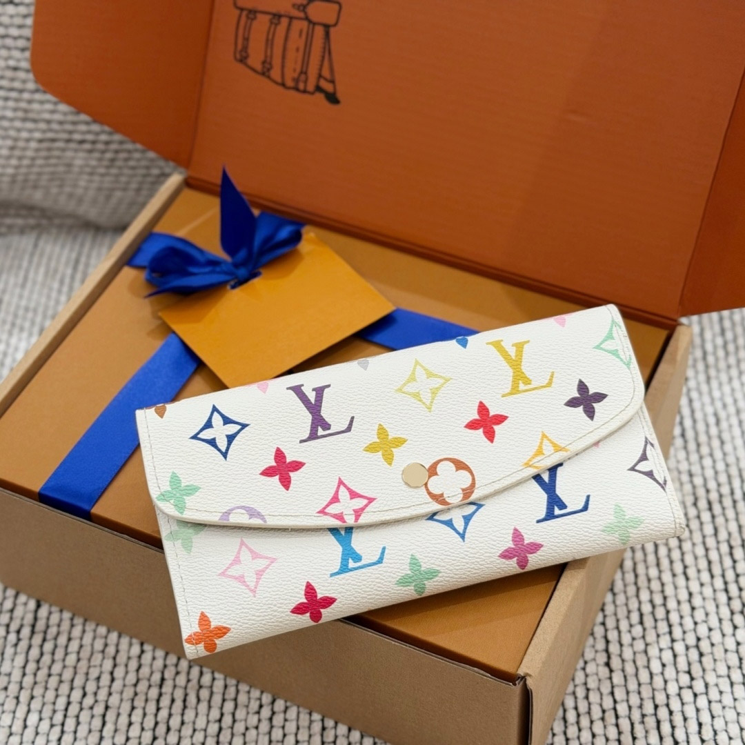 2026 5A High Quality Designe Long Purse Trends Retro Minimalism bag Classic Old Flower Purse Women Retro Clench Clamshell Capacity Multi Card Holder