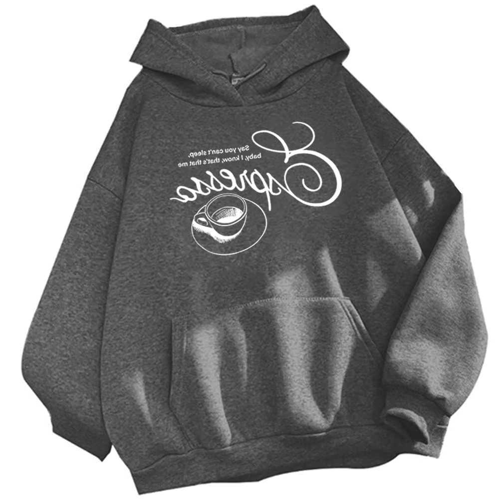 Sabrina Sweatshirts Men's Carpenter Hoodies Espresso Hoodie Sabrina Carpenter Music Merch Fan Gift Unisex Harajuku Long sleeve Sweatshirts D260