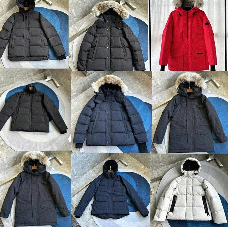 canada jacket luxury Down Parka Mid-length puffer Windproof Water-Resistant Mens Fur Hood Insulated High Quality Winter Coat Outdoor Ski Hiking w6vI