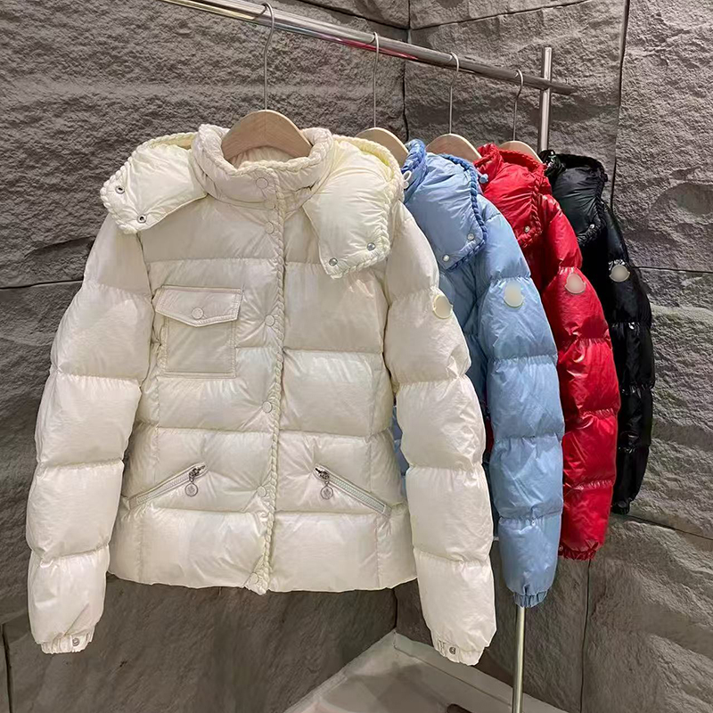 2026Designer women's down jacket Xiaoman Yao 2nd generation oil-waxed leather waist-cinching Women's shiny hooded jacket
