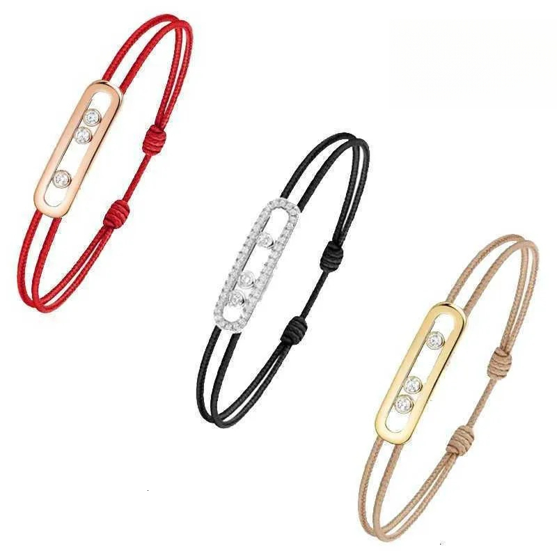 French Luxury Brand CARE Move Rope bracelets Classic 925 Sterling Silver Women Bracelet Fashion Jewelry Free Shipping