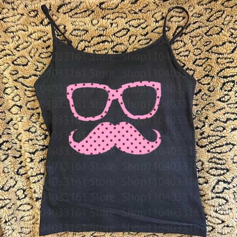 Tanks Camis Women's Top Y2k Cute Tops With Suspenders Crop Top Woman Aesthetic Clothing 90s Vintage Clothes Summer Harajuku L2609214FHA