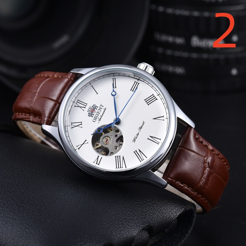 Orient Wristwatch for Men 2026 New Mens Watches Three needles Automatic mechanical Watch High quality Top Luxury Brand Leather Strap Fashion designe