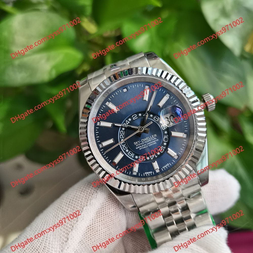 Highquality Men's Watch 2813 Automatic Mechanical Watch 326934 42mm black dial sapphire glass stainless steel wristwatch with white 326939 Busi