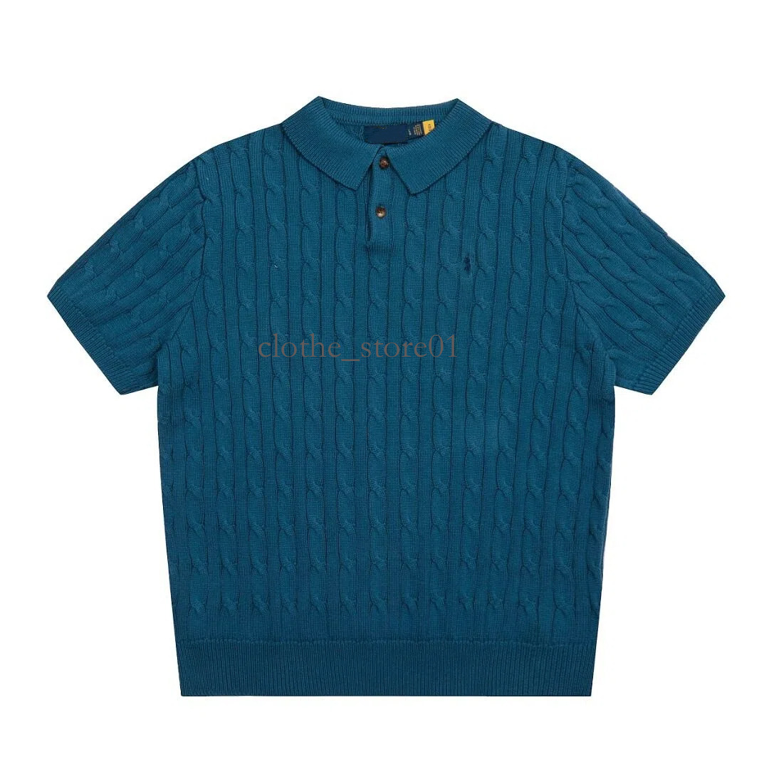 Ralphsweater Shirt Designer Men's Horsehigh Quality Fashionable Causal Sweater Polos Knitwear Short Sleeve Pony Embroidered Unisex Solid Color