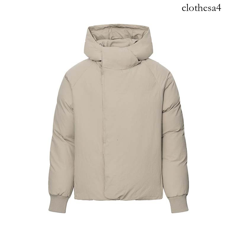 2026 winter new collection: Chinese-style American solid-color, thick, hooded cotton jacket for men, trendy and versatile loose-fit outerwear
