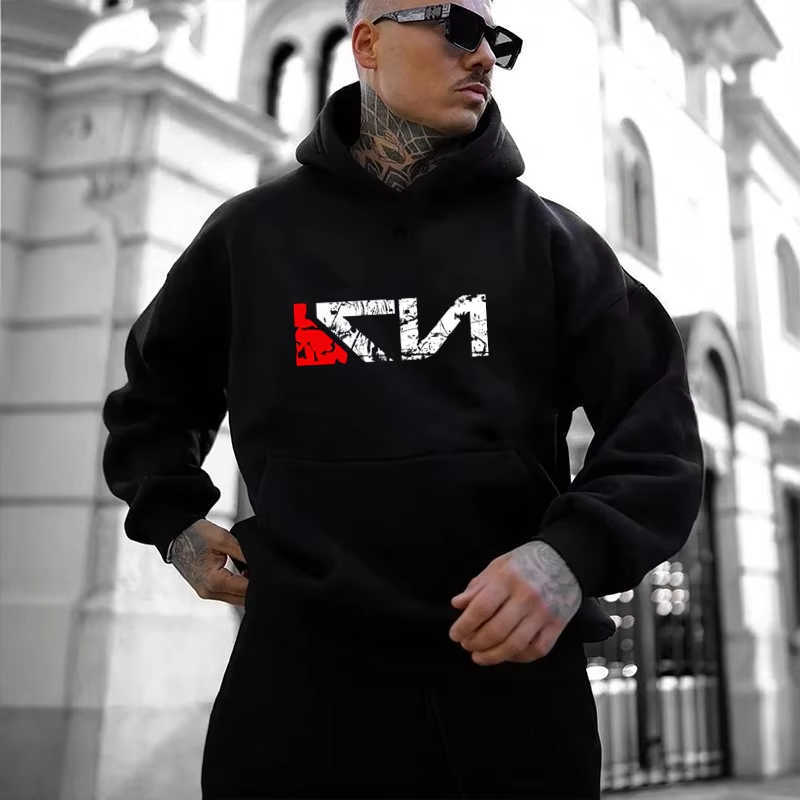 Autumn Men's Hoodies Sweatshirts 2025 And Winter New Men's Casual Pullover Sports Hoodie Letter N7 Printed Daily Simple Style Fashionable