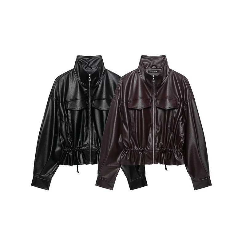 Jackets Women's Winter Jackets Women's 2026 New Fashion Loose Elegant Women's PU leather Jackets Autumn Chic Youth Street Warm Coats