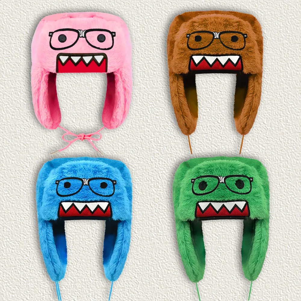 Latest -selling 3D cute cartoon embroidery pattern men's and women's plush warm and cold resistant fashionable hats260918