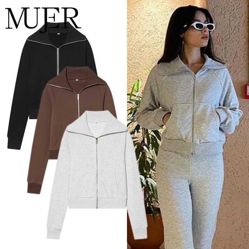 Cropped Women's 2026 Jackets MUJER Jacket Woman Zipper Varsity Jackets for Women Long Sleeve Winter Coat Female Streetwear Women's Jackets