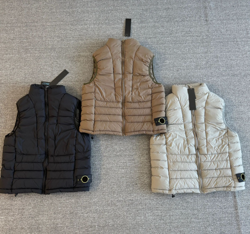 Stones Jacket Designer Men Vest Puffer Jacket Topstoney Compass Badge Classic Men Down Vest Coat Gilet Body Warmer Winter Vest Casual Windproof Slee