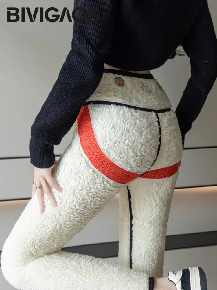Autumn Winter Extra Thick Lamb Velvet Shark Leggings Womens High Waist Butt Lifter Black Thermal Fleece Warm Leggings 260920