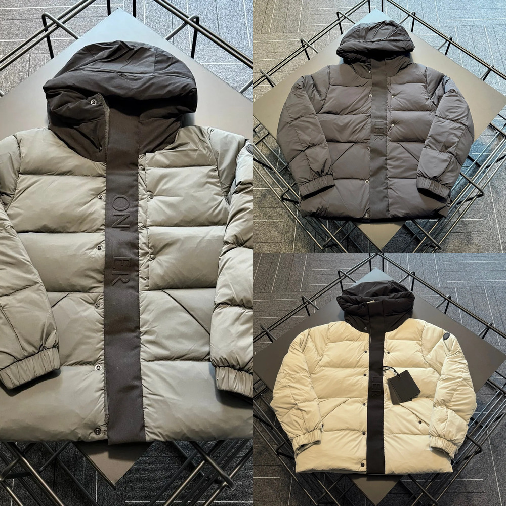 Mens momcer Puff Jacket Designer Jacket Winter Outdoor Sports Windproof Waterproof Thickened Warm Casual Hooded Down Jacket Coat Mens Parker Overcoa