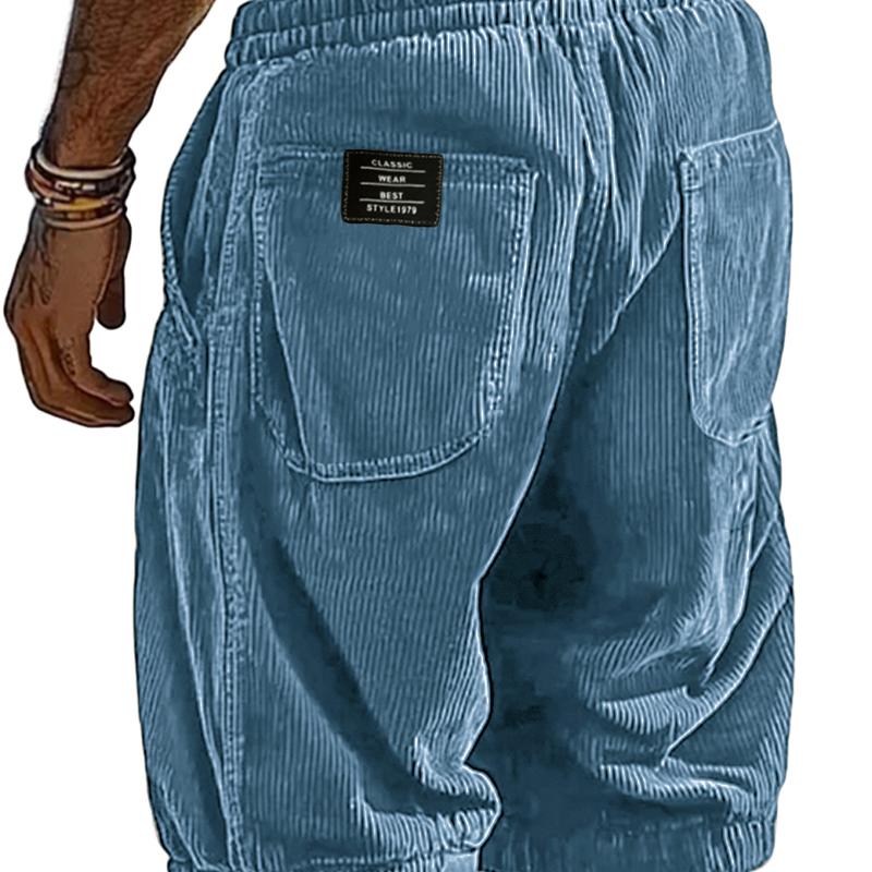 Designer Style New Arrival High Quality Men's Corduroy Shorts Summer Loose Fit Drawstring Waist Casual Short Pants Multi Color Plus Size S-5XL