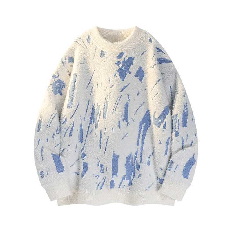 Autumn Men Trendy Jacquard Sweater Men Casual Round Neck Pullover Male Knitted Solid Sweater Winter Fashion Mens Kntwear Outwear S260921D4RV