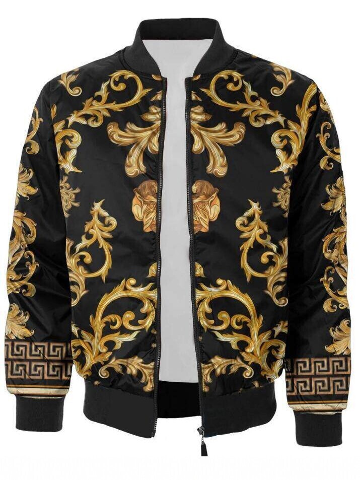 Mens Designer Jacket High-end Luxury European And American Trend Style Thin Windproof Loose Plus Size Fashionable Casual Stand Up Collar Zipper Top