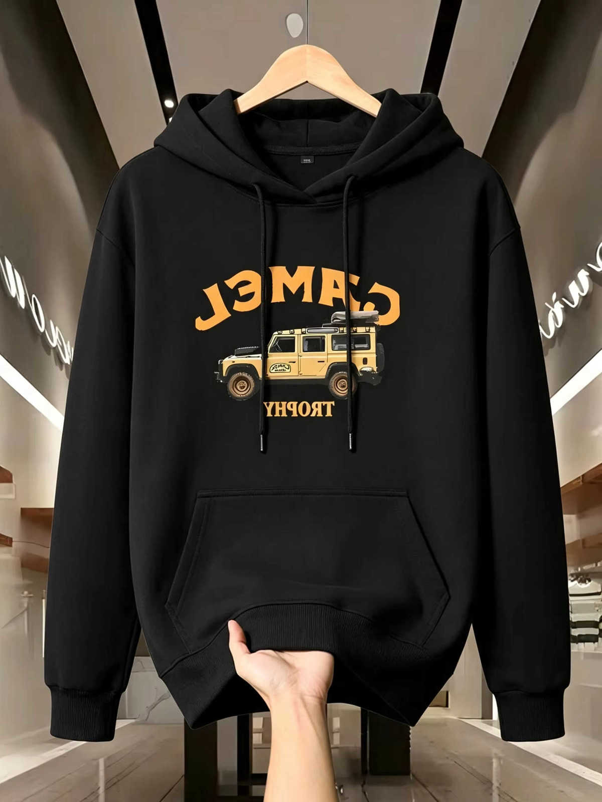 Men's Men's Hoodies Retro Sweatshirts Patterned Printed Hooded Sweater Hoodie Casual Loose Streetwear Sports Fall/Winter Fashionable Sweat