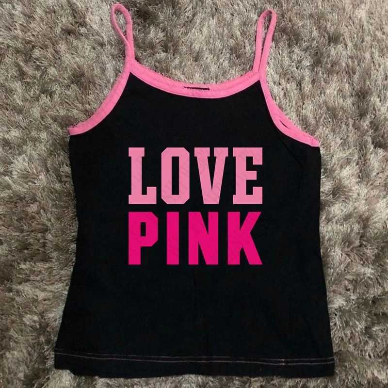 Y2K 2000s Tank Tops Summer Woman Casual Tank Tops Sexy Girls Camisole Aesthetic Vintage Punk Grunge High Strt Sling EMO L260921VSVZ