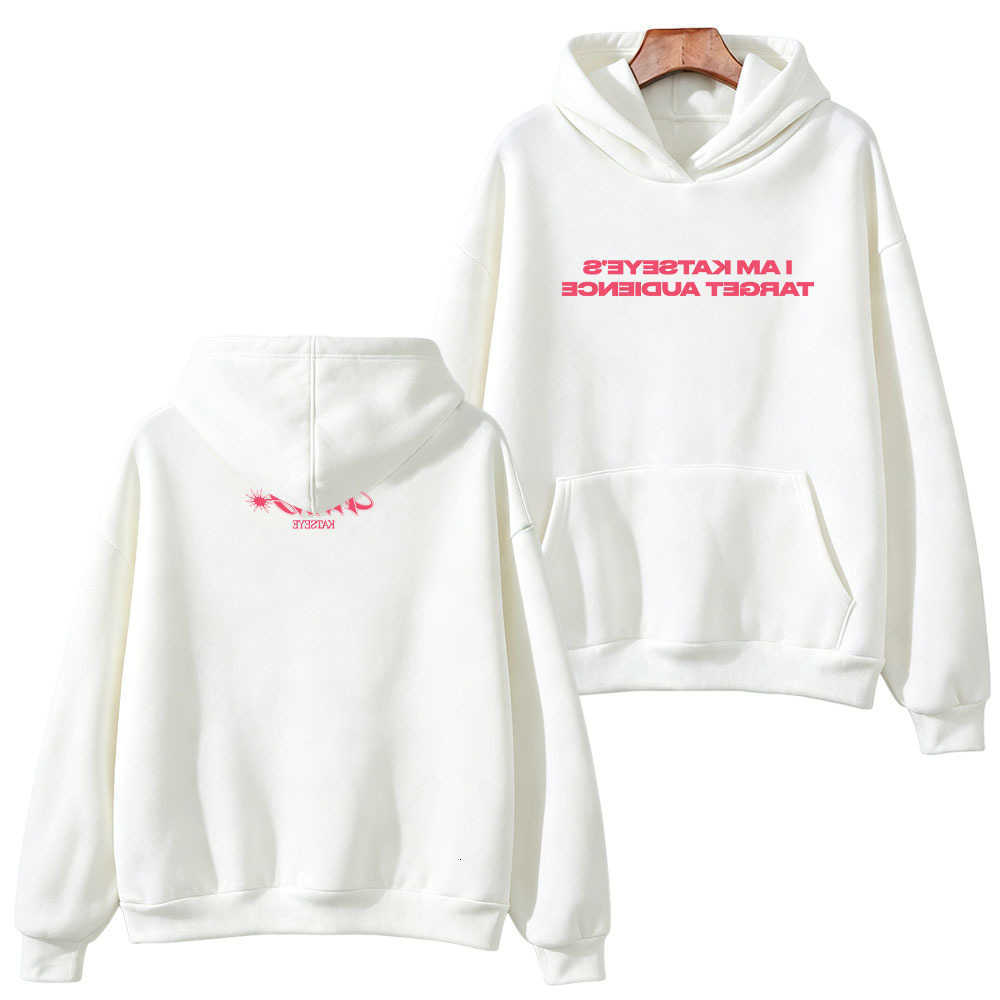 Kpop Sweatshirts Men's KATSEYES Hoodies Target Audience Graphic Hoodie Double Sided Print Hooded Sweatshirt Men Women EYEKONS Fan Gift Casual Y