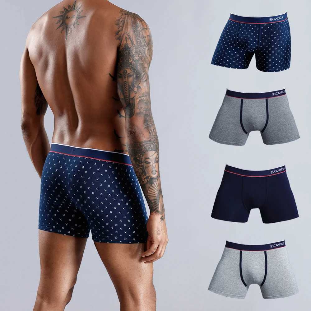 4Pcs Underwear For Man Boxers Cotton Men's Panties Pack Boxershorts Mens Underpants Slip New Homme Boxer Shorts Sexy Q260921