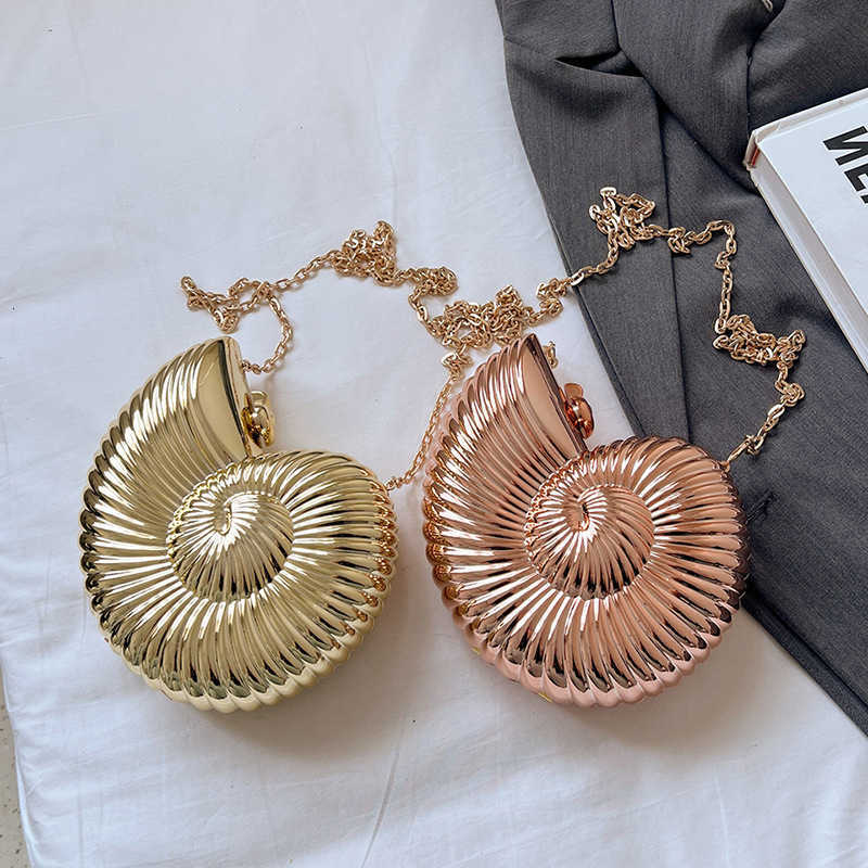 Chain Evening Bags fashionable Metal Shell Small Dinner Bag Women's Hot Sale Of The Season New Design Stylish Crossbody Shoulder Bag Acryl... D
