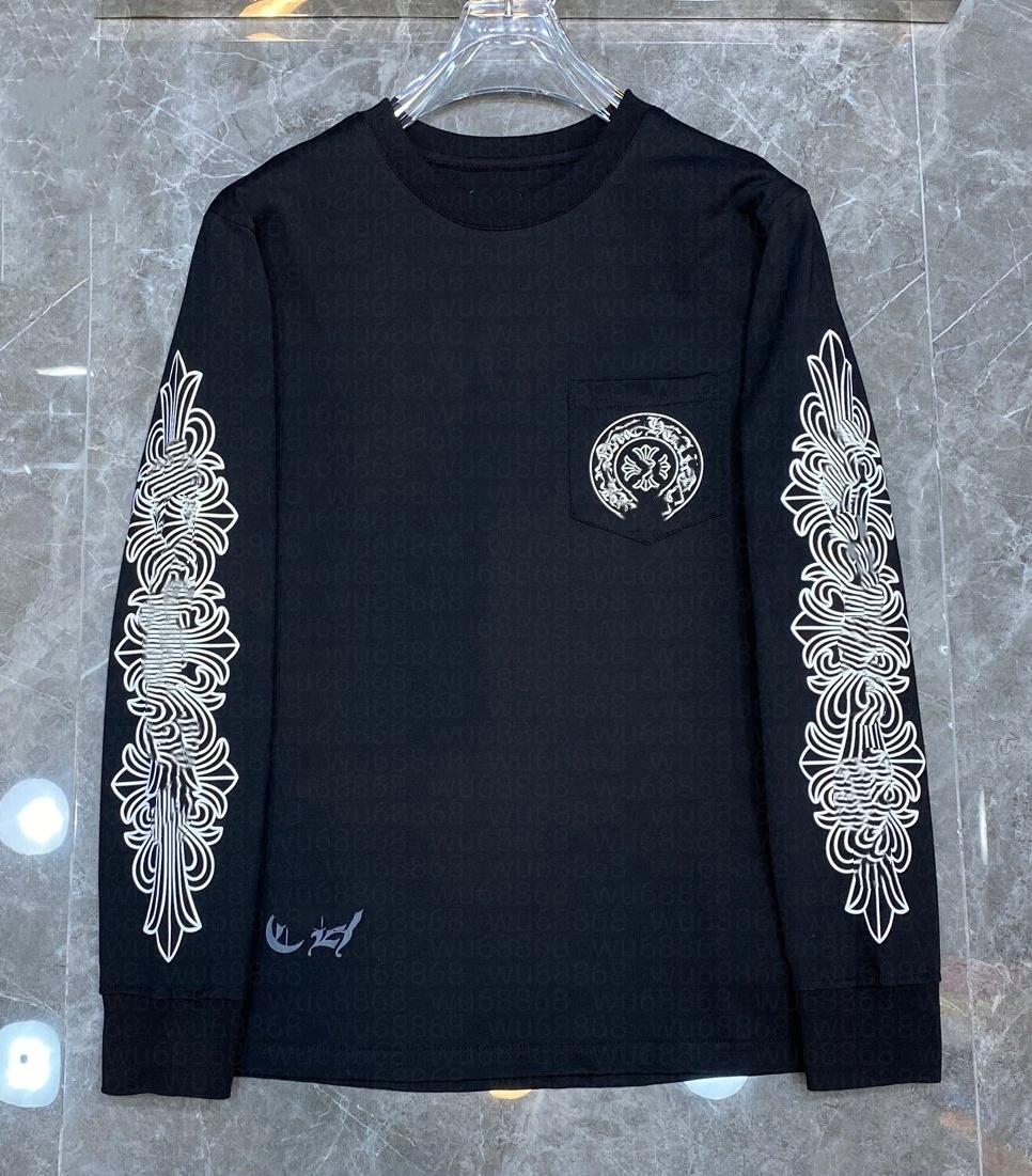 t shirt shirts chrome designer shirt heartt graphic tee mens clothes chrome hoodie hearttstshirt for men fashion shirt chrome men tshirt hearttlong