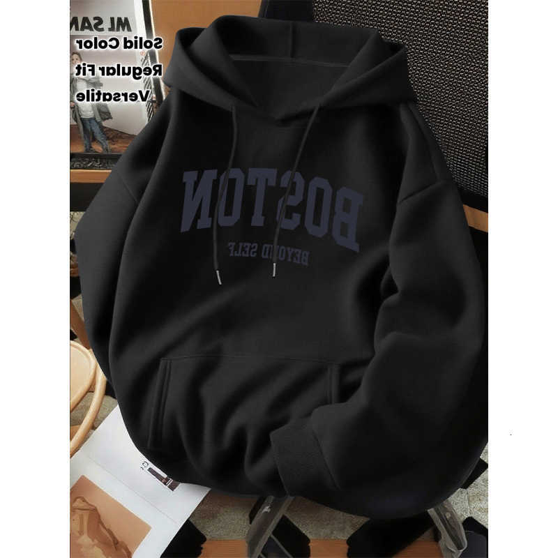 2026 Men's Hoodies New Sweatshirts Men's Loose Hoodie Thin Spring Autumn Versatile Casual No Pilling Fade Resistant D260921