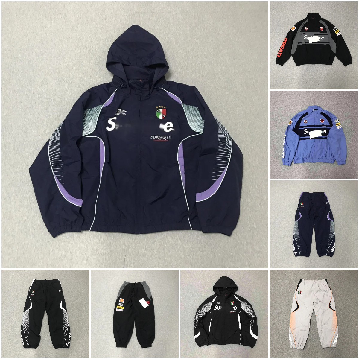 Trainingspakken voor heren Sportjassen drill Ducati SPM Windjack Trainingsjassen met capuchon Voetbal Runner-jassen Sweatshirt Winddichte straatspor