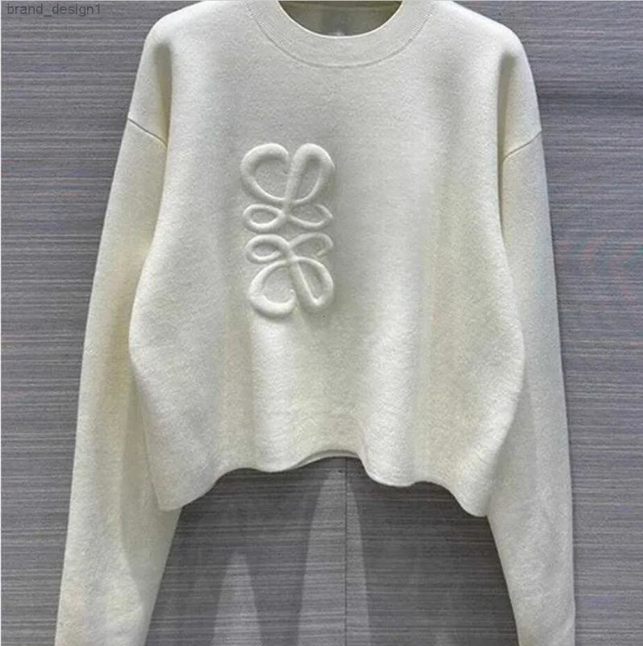 2023ss new womens sweater autumn trendy long-sleeved top high-end slim pullover coat designer Sweater women white thin knit sweaters