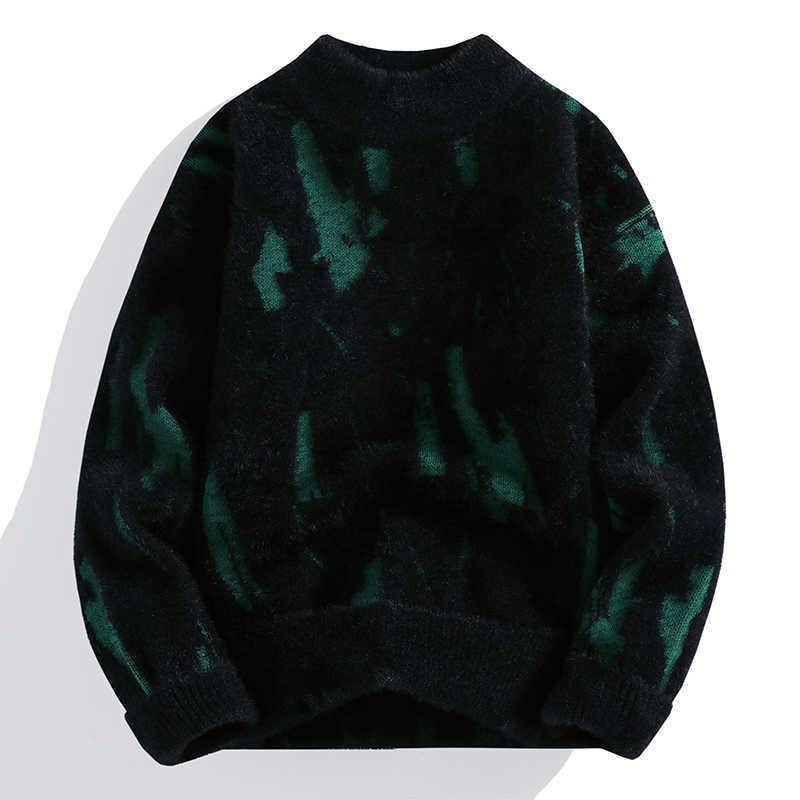 Pullovers Knit Mens Slim Fit Y2K Sweater Tops Autumn Winter Fashion Patchwork Knitted Sweater Men Youthful Vitty Strtwear S260921ZGRU