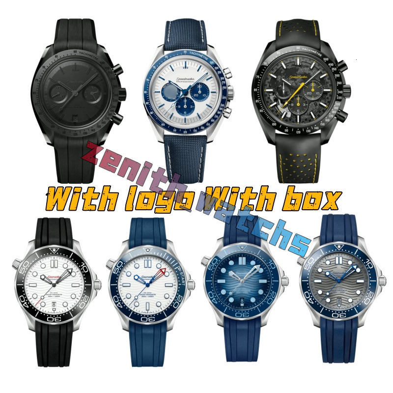 AAA Mens Designer Diving Sports Watches Omygly 007 Speeds Masters Watch Luxury Sea Master Watch Chronograph High Quality Automatic/quartz Watch With