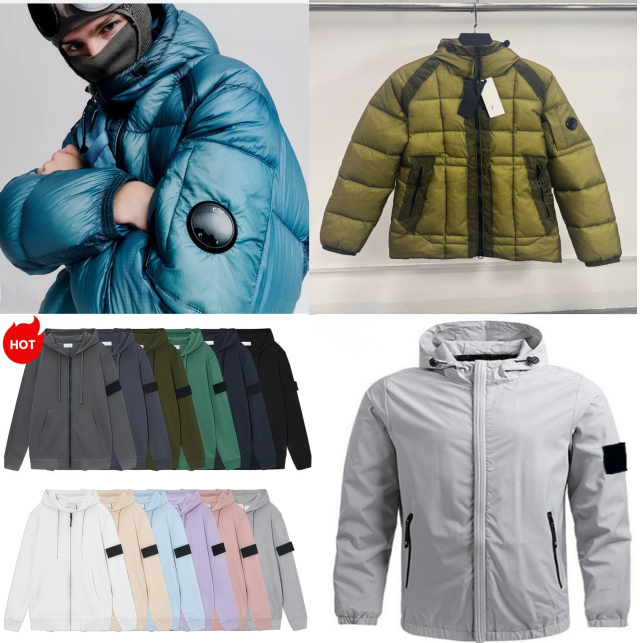 puffer jacket cp Mens Jackets Spring assault suit jacket Designer Candle Correct version 1:1 Pure cotton luxury style casual sports