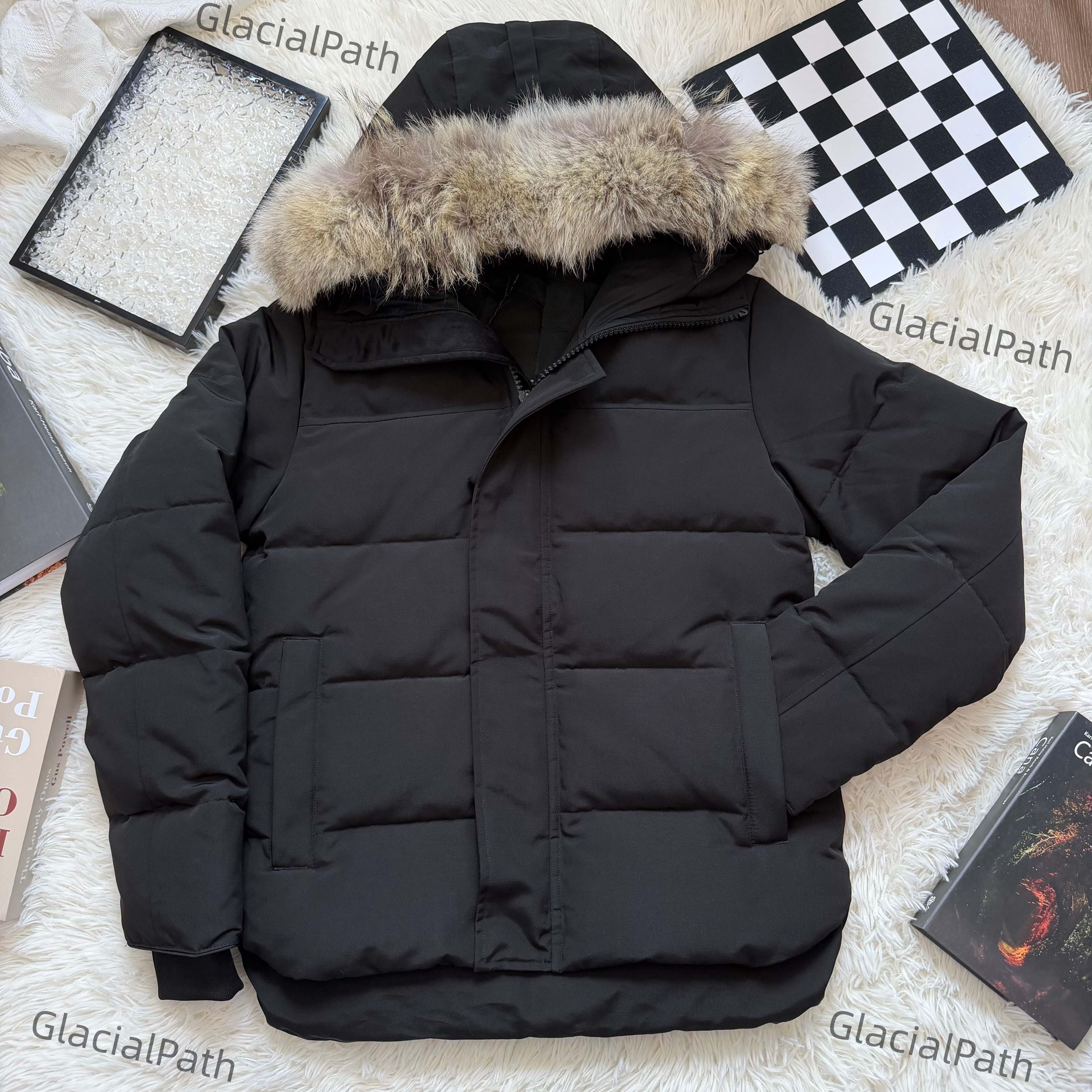 Winterparka voor heren Mode donsjack Grote bontcapuchon Warme vrijetijdsjas Echt wolvenbont Homme Parka Outdoor windjack Jassen Hiver Doudoune Femme