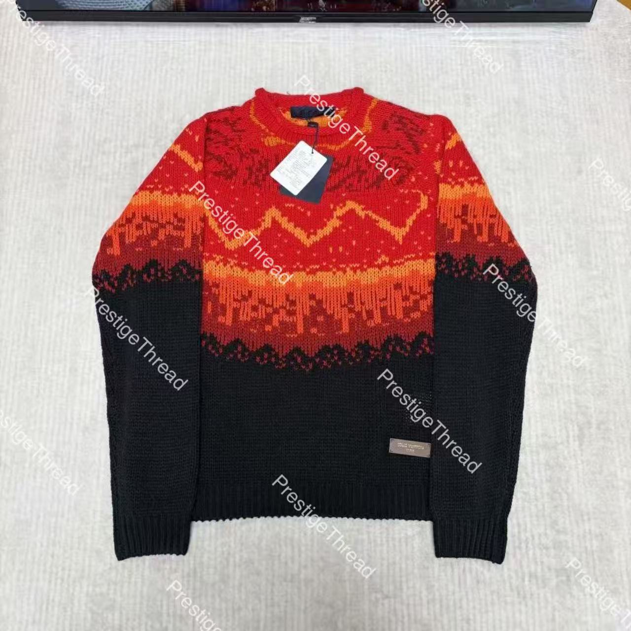 Men's sweaters, designer sweaters, high-quality round neck pullovers, fashionable letter jacquard, casual and comfortable