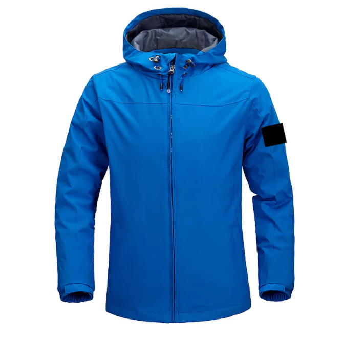 Mens Jacket Spring Autumn Coat Windrunner Fashion Hooded Jackets Outdoor Sports Outerwear Windbreaker Casual Zipper Coats Man Outerwear Clothing