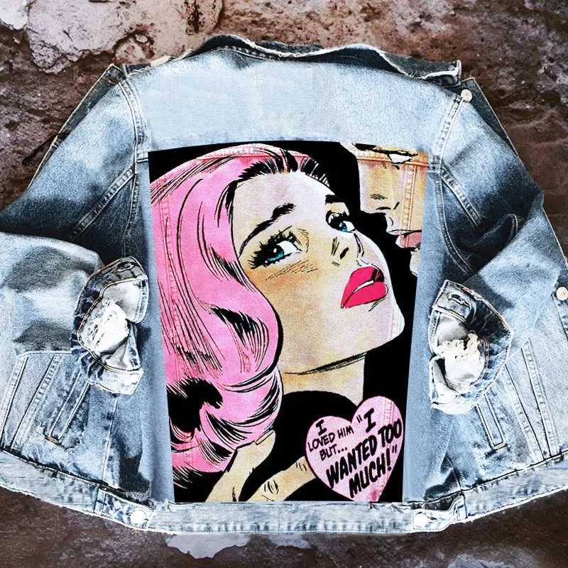 Women's Jackets Women's Clothing 2024 Autumn New Hot Street Fashion INS Net Red Personality Sweet Love Girl Print Lapel Denim Jacket C2609