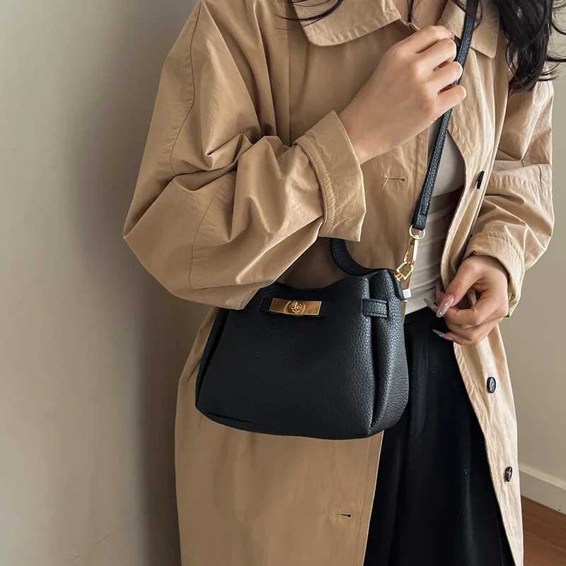 Trendy Retro Basket Bag Women's Crossbody Shoulder Bag City Simple Style PU Material Spring 2026 New Casual Fashion Ladies Bag Z260918