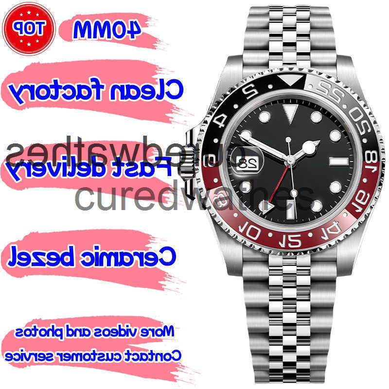 Designer Mens Luxury Watch GMT Watches Clean Factory Super Qualtiy Cal3186/3285 movement Automatic Mechanical Watch Sapphire Waterproof With Box KF7