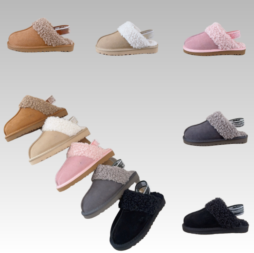 New Plus Size Pull on Home Cotton Shoes Autumn Winter Short Plush Men Women Slippers Thick-soled Shoe Fashion Sewing Ladies Indoor Slippers UU100258