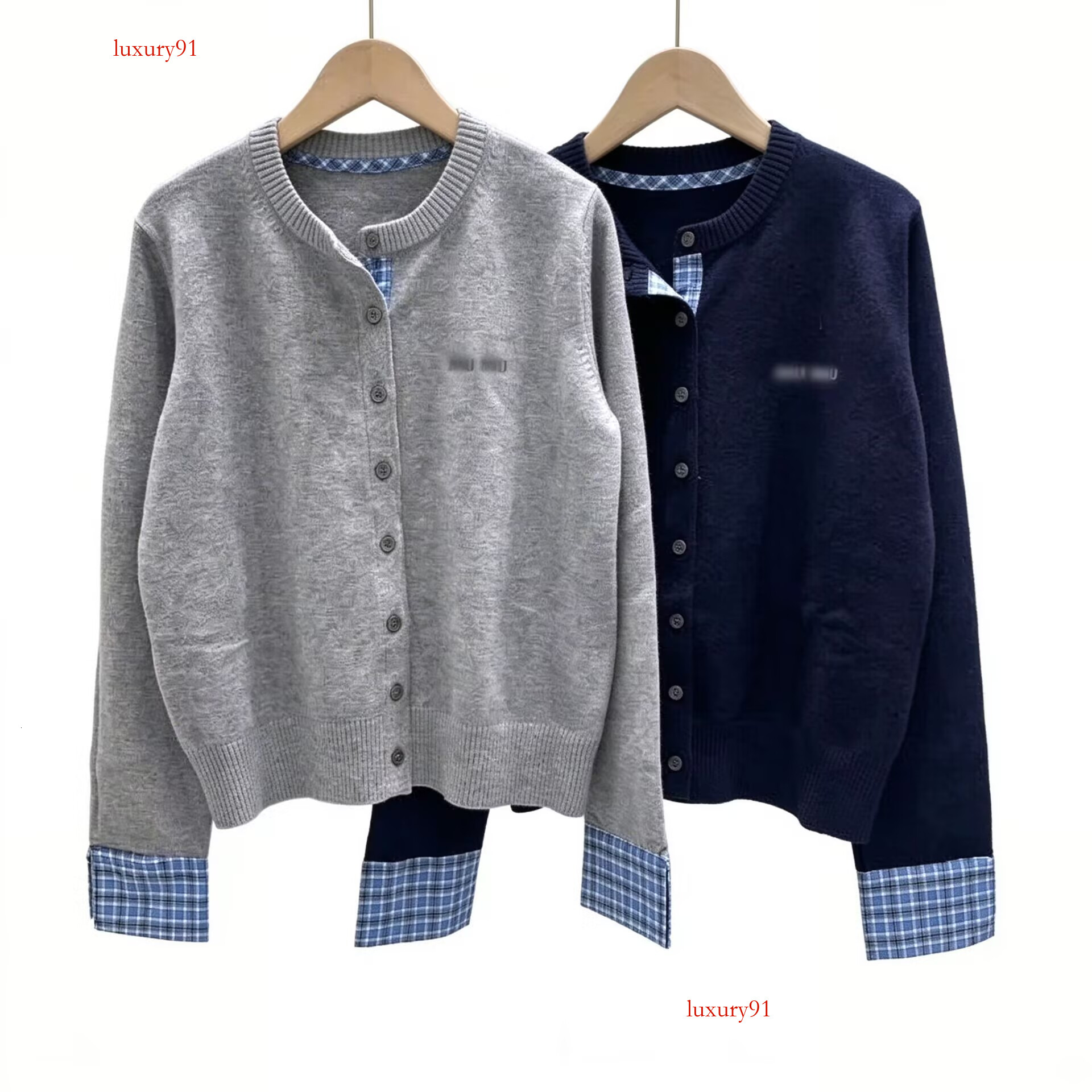 Luxury Sweaters Cardigan Womens Long Sleeve Preppy Style Mius Girls Fashion Designer Sweater Women Clothing Autumn Size S-L