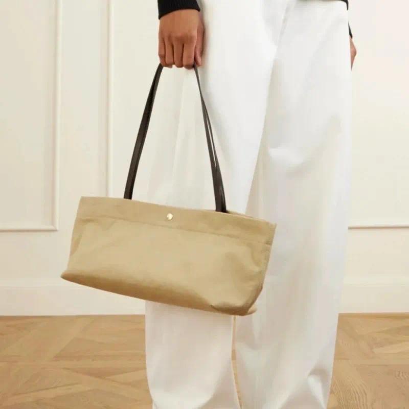 Idaho Underarm Shoulder Bag Women Designer Handbag Long Handle Fashionable Simple Solid Color Casual Designer Bags Trendy Canvas Tote Ba1450