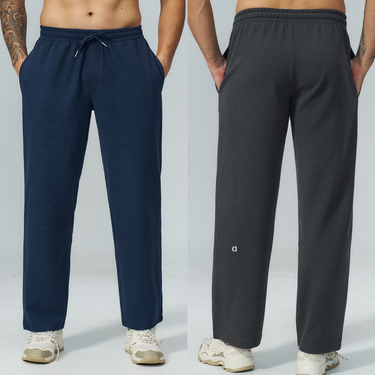 2556A Comfortable Lightweight Athletic Pants for Males Mens Casual Sport Pants Breathable Mountaineer Trousers Waffle Pants