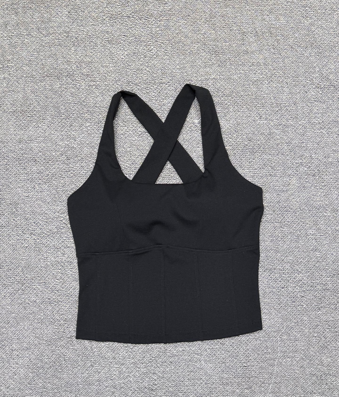 Womens Seamless Solid Crisscross Straps Sports Bra Multiple Colors (Black/White/Pink/Olive) Yoga Fitness Workout Breathable